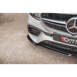 Накладка сплиттер на передний бампер на Mercedes E W213 E63 AMG